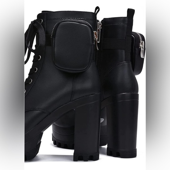 Women👩🏽Cape Robbin MonikPlatform ChelseaAnkleBoots🥾W ChunkyBlock Heels&Pocket - Picture 11 of 11